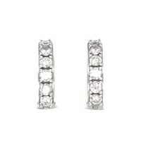 Cercei Emanuele Bicocchi Dama - Cercei Emanuele Bicocchi Emanuele Bicocchi Crystal Hoop Earrings CLEAR Femei (BM 18273285) - B-mall.ro