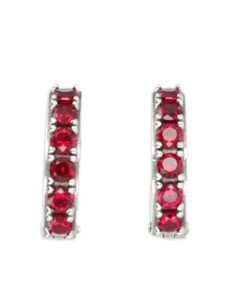 Cercei Emanuele Bicocchi Emanuele Bicocchi Crystal Hoop Earrings Red Femei (BM 18273291) 2