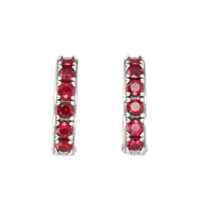 Cercei Emanuele Bicocchi Dama - Cercei Emanuele Bicocchi Emanuele Bicocchi Crystal Hoop Earrings Red Femei (BM 18273291) - B-mall.ro