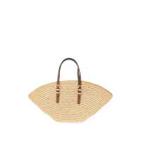 Genti de mana Michael Kors Dama - Genti de mana Michael Kors Isa Small Beige Shopper With Woven Design And Two Adjustable Handles In Tech Fabric Woman Beige Femei (BM 18273480) - B-mall.ro