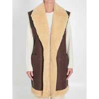 Geci Shearling Long Vest Femei
