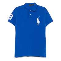 Tricouri Polo Polo Ralph Lauren Short-Sleeved Blue Polo Shirt Barbati