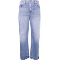 Blugi 7 For All Mankind "Calie" Straight Ankle Fancy With Raw Cut Clothing Femei