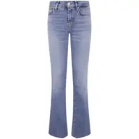 Blugi 7 For All Mankind Cropped "Alexa Sea" Level With Raw Cut Clothing Femei