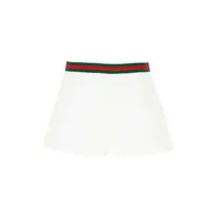 Pantaloni casual Gucci Web Detail Cotton Shorts Femei