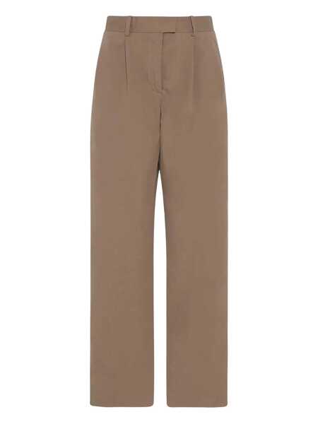 Pantaloni casual THE ROW The Row Trousers Beige Femei (BM 18275163) 1