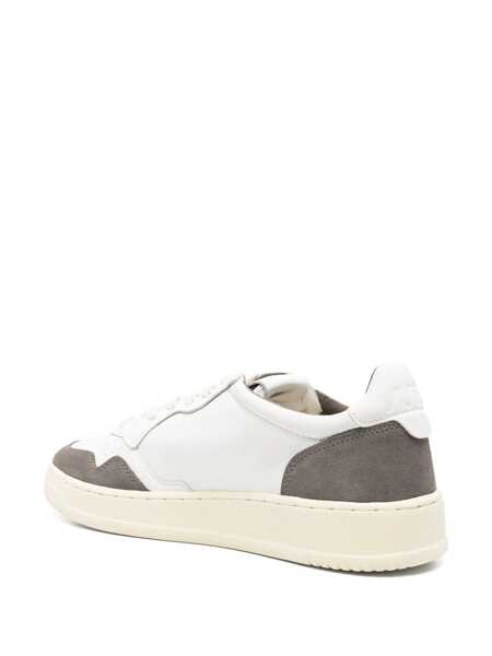 Sneakers AUTRY Autry Medalist Sneakers In White Leather And Grey Suede BIANCO E GRIGIO Barbati (BM 18275634) 3