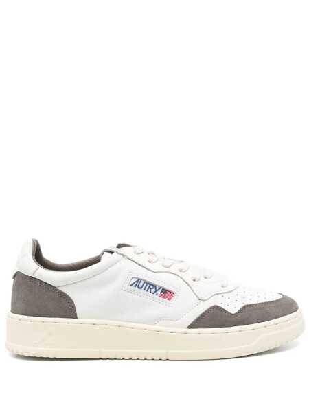 Sneakers AUTRY Autry Medalist Sneakers In White Leather And Grey Suede BIANCO E GRIGIO Barbati (BM 18275634) 1