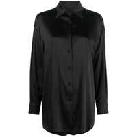 Camasi Tom Ford Tom Ford Stretch Silk Satin Relaxed Fit Shirt Clothing