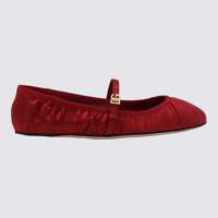 Balerini Dolce & Gabbana Red Flats Femei
