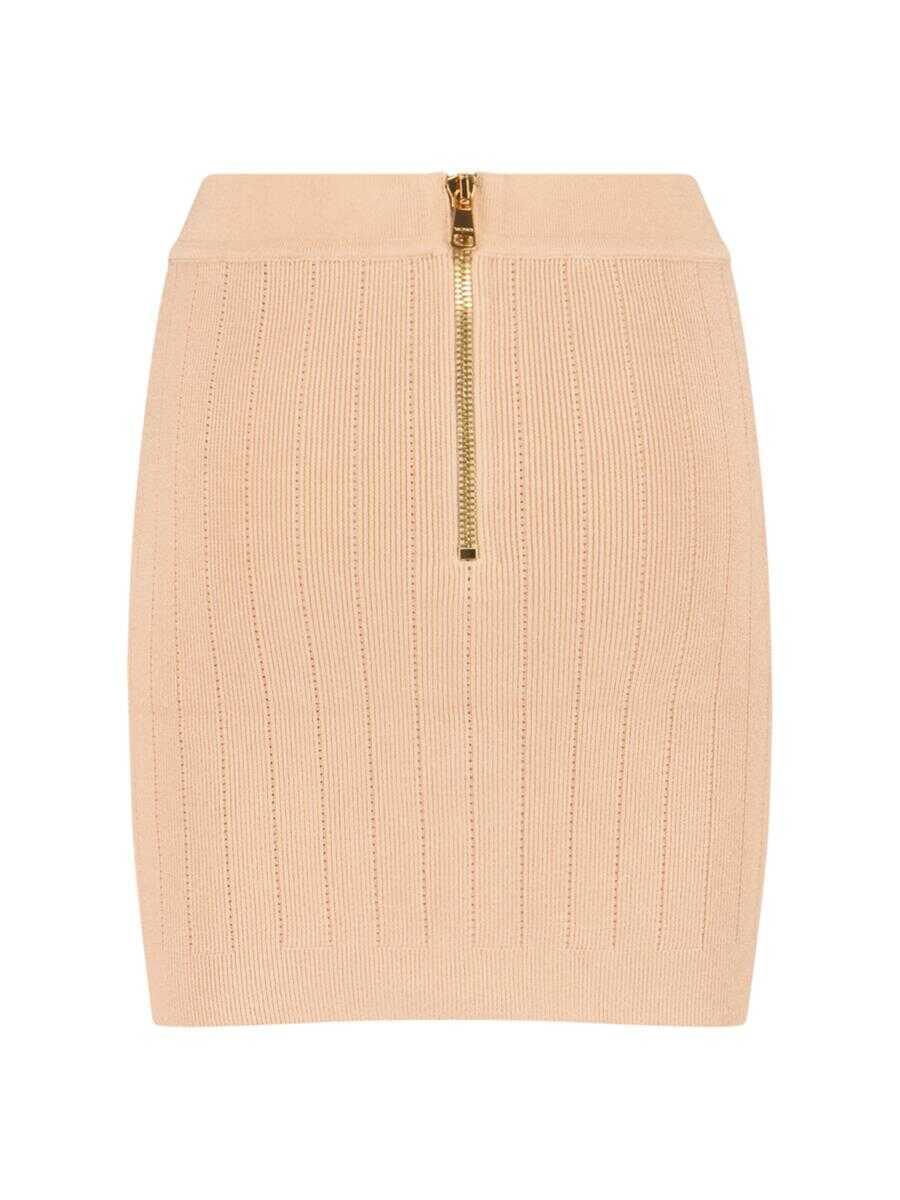 Fuste Balmain Balmain Skirts PINK Femei (BM 18276345) 2