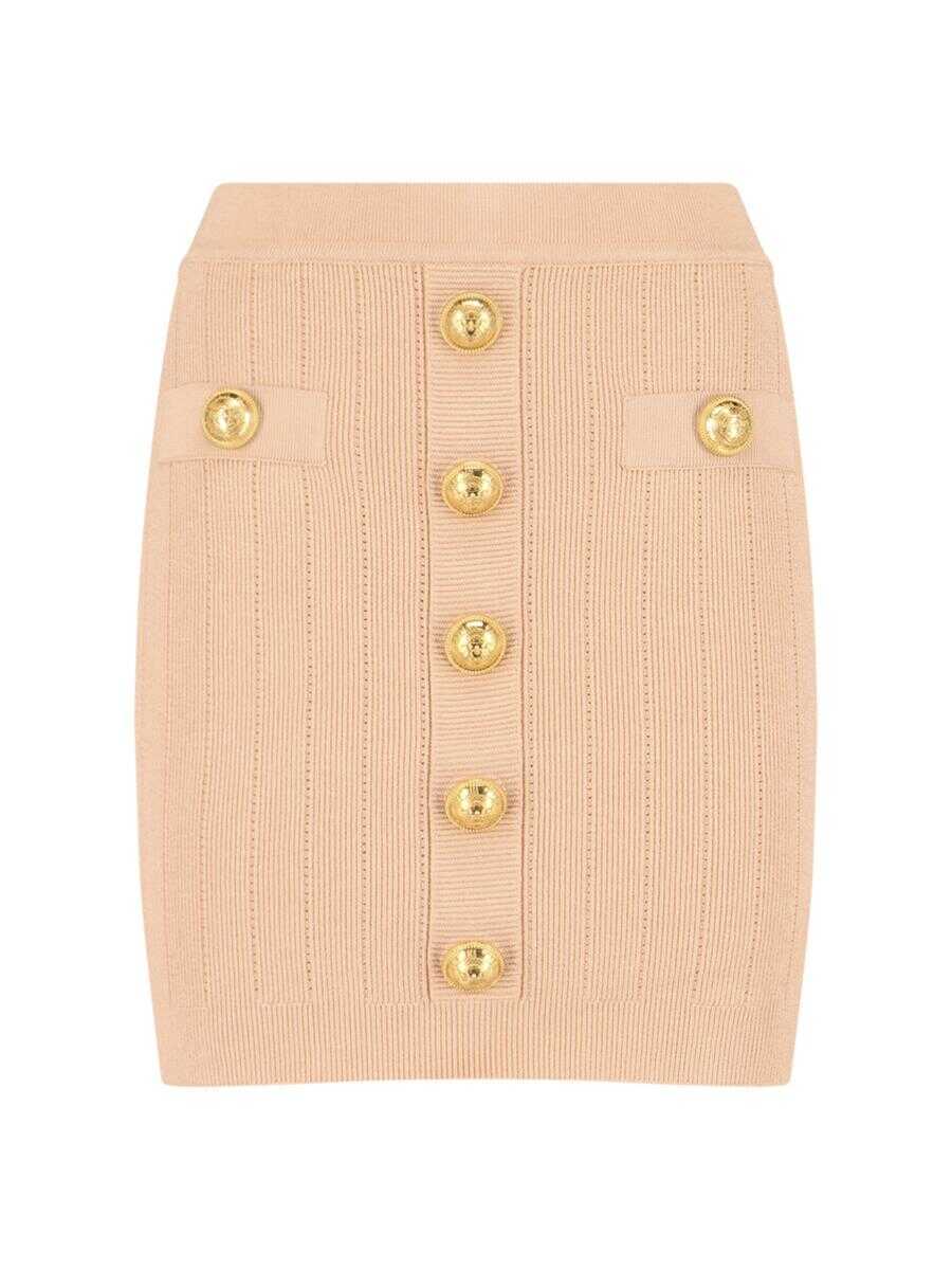 Fuste Balmain Balmain Skirts PINK Femei (BM 18276345) 1