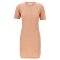 Rochii Fendi Ff Cotton Mini Dress Femei