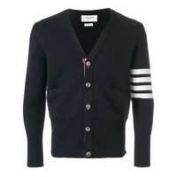 Cardigane Thom Browne Milano Stitch V Neck Cardigan With 4 Bar In Fine Merino Wool Clothing Barbati
