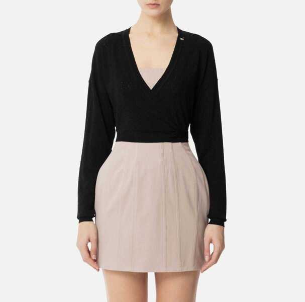 Pulovere Elisabetta Franchi Elisabetta Franchi Maglia Tricot Black Femei (BM 18277485) 1
