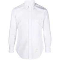 Camasi Thom Browne Classic L/S Bd Pc Shirt W/ Cf Gg Placket In Solid Poplin Clothing Barbati