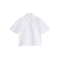 Camasi Maison Kitsuné Broderie Anglaise Boxy Short Sleeve Shirt Clothing Femei