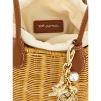 Genti de umar Self-Portrait Dama - Genti de umar Self-Portrait Self-Portrait Rattan Charm Shoulder Bag Shoulder Bag BROWN Femei (BM 18277776) - B-mall.ro