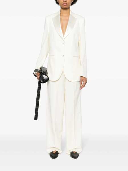 Pantaloni casual OFFICINE GENERALE Officine Gnrale Nastia Pants Itl Virgin Wool Clothing WHITE Femei (BM 18278094) 2