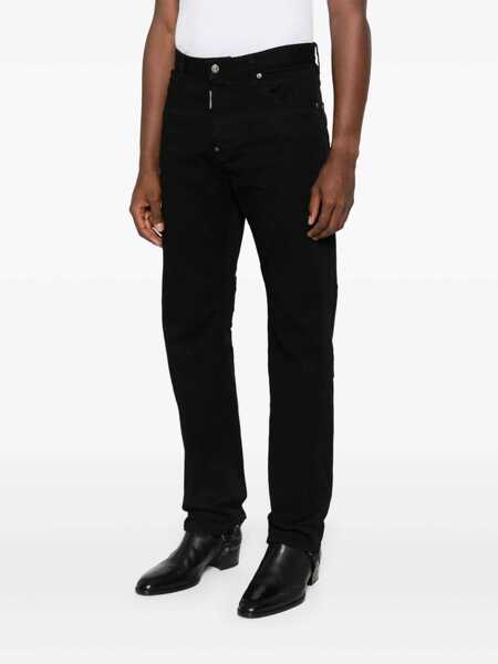 Blugi DSQUARED2 DSQUARED2 Black Stretch-Cotton Jeans Black Barbati (BM 18278244) 3
