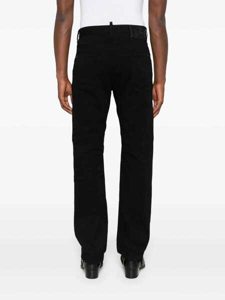 Blugi DSQUARED2 DSQUARED2 Black Stretch-Cotton Jeans Black Barbati (BM 18278244) 4