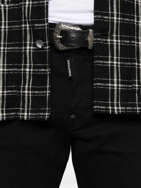 Blugi DSQUARED2 DSQUARED2 Black Stretch-Cotton Jeans Black Barbati (BM 18278244) 5