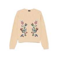 Pulovere Etro Beige Wool-Cashmere Blend Sweater Femei