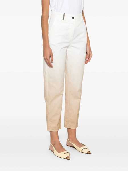 Pantaloni Peserico WOMAN TROUSERS Beige Femei (BM 18278997) 3