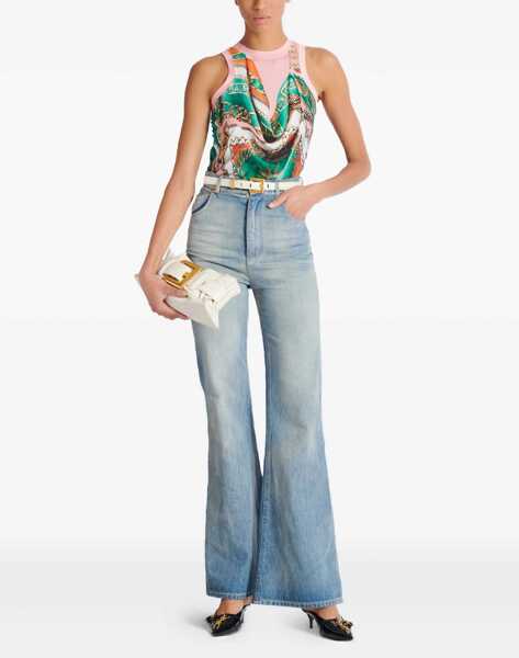 Blugi Balmain Flare Jeans BLEU JEAN CLAIR Femei (BM 18279190) 2