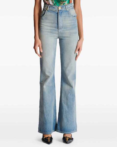 Blugi Balmain Flare Jeans BLEU JEAN CLAIR Femei (BM 18279190) 3