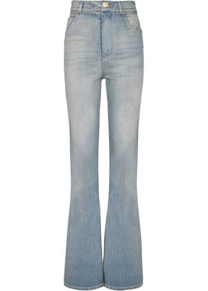 Blugi Balmain Flare Jeans BLEU JEAN CLAIR Femei (BM 18279190) 1