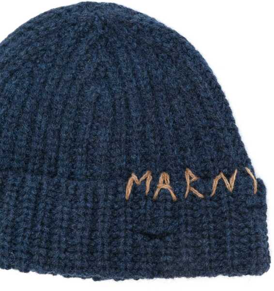 Caciuli Marni Beanie Hat CORNFLOWER Barbati (BM 18279244) 2