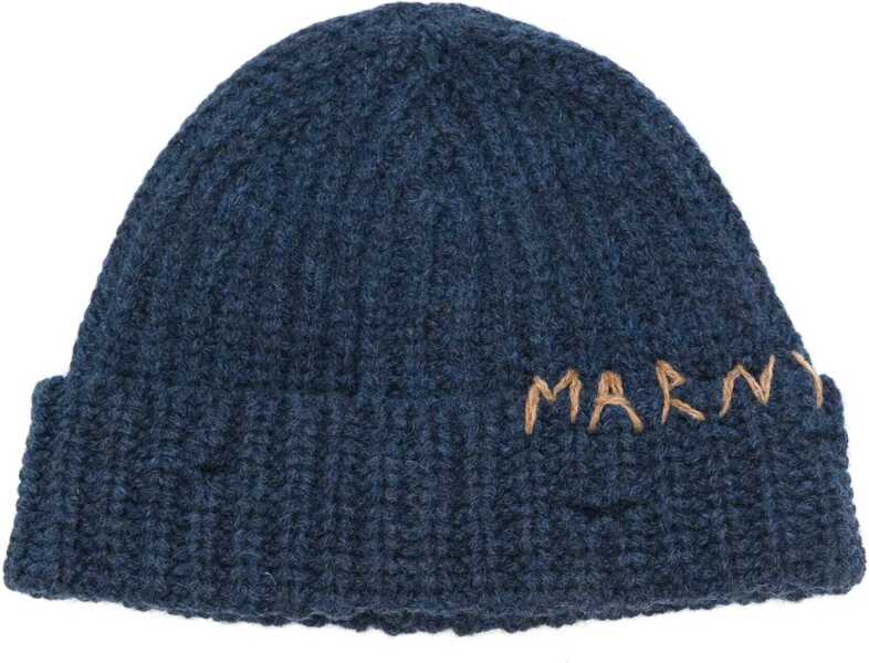 Caciuli Marni Beanie Hat CORNFLOWER Barbati (BM 18279244) 1