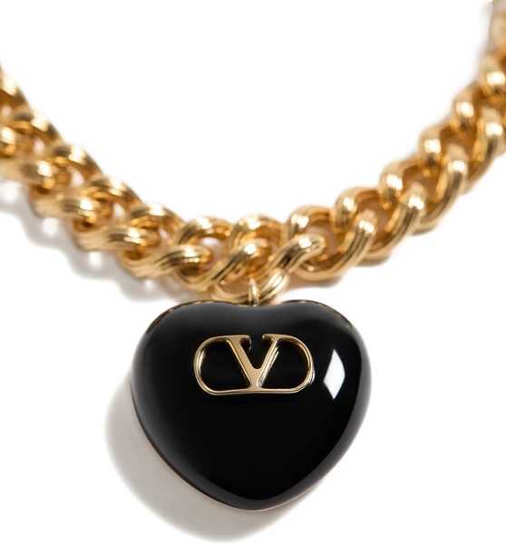 Bratari Valentino Garavani Coeur Royal chain Bracelet ORO/NERO Femei (BM 18279298) 3