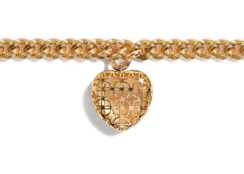 Bratari Valentino Garavani Coeur Royal chain Bracelet ORO/NERO Femei (BM 18279298) 4