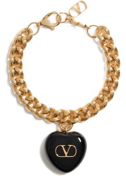 Bratari Valentino Garavani Coeur Royal chain Bracelet ORO/NERO Femei (BM 18279298) 1