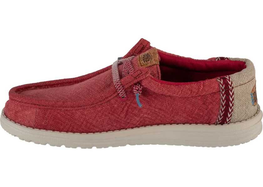 Sneakers Hey Dude Wally Jute Red Barbati (BM 18279430) 2