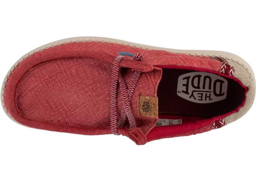 Sneakers Hey Dude Wally Jute Red Barbati (BM 18279430) 3