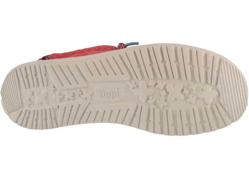 Sneakers Hey Dude Wally Jute Red Barbati (BM 18279430) 4