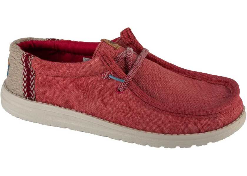 Sneakers Hey Dude Wally Jute Red Barbati (BM 18279430) 1