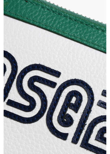 Portofele DSQUARED2 Hammered Leather Wallet With Zip Closure Green Barbati (BM 18279487) 4