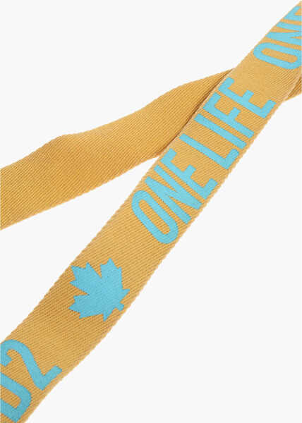 Curele DSQUARED2 Olop Fabric Belt 40Mm Yellow Femei (BM 18279508) 4