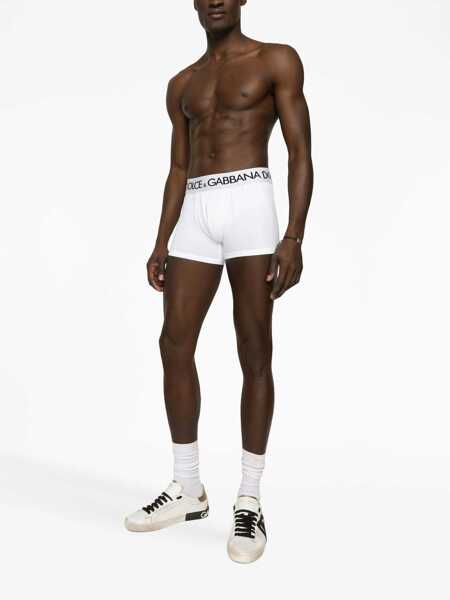 Lenjerie intima Dolce & Gabbana Bi-Pack Boxer Regular WHITE Barbati (BM 18279661) 3