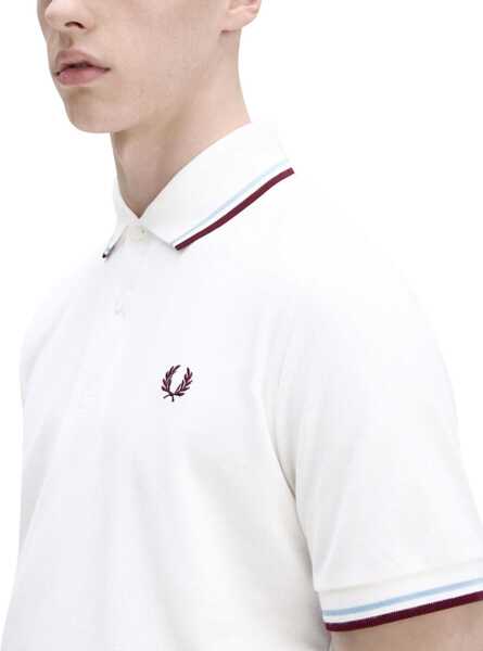 Tricouri Polo Fred Perry Fred Perry M12 Polo Shirt WHITE Barbati (BM 18279667) 3