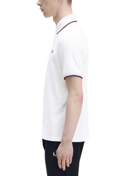 Tricouri Polo Fred Perry Fred Perry M12 Polo Shirt WHITE Barbati (BM 18279667) 4
