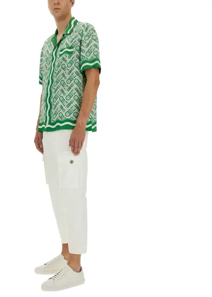 Camasi casual Casablanca Short-Sleeved Shirt GREEN Barbati (BM 18279697) 2
