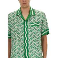 Camasi Casablanca pentru Barbati - Camasi casual Casablanca Short-Sleeved Shirt GREEN Barbati (BM 18279697) - B-mall.ro