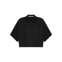 Tricouri Polo Alexander Wang Black Cotton Polo Shirt Femei