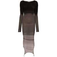 Rochii The Attico Ribbed Knit Dress Femei