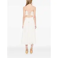 Rochii ZIMMERMANN Dama - Rochii ZIMMERMANN Zimmermann Rhiannon Scallop Midi Dress Beige Femei (BM 18284007) - B-mall.ro